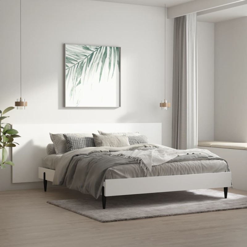Testiera per Letto Bianca 240x1,5x80 cm in Legno Ingegnerizzato Testiera per Letto Bianca 240x1,5x80 cm in Legno Ingegnerizzato