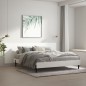 Testiera per Letto Bianca 240x1,5x80 cm in Legno Ingegnerizzato Testiera per Letto Bianca 240x1,5x80 cm in Legno Ingegnerizzato