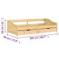 Dormeuse 2 Cassetti 90x200 cm Legno Massello Pino IRUN