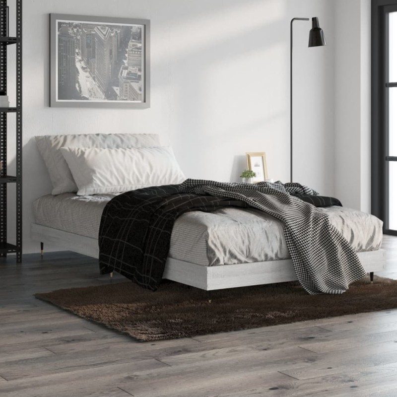 Giroletto Grigio Sonoma 90x190 cm in Legno Multistrato Giroletto Grigio Sonoma 90x190 cm in Legno Multistrato