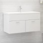 Mobile Sottolavabo Bianco 90x38,5x46 cm in Truciolato Mobile Sottolavabo Bianco 90x38,5x46 cm in Truciolato