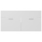 Mobile Sottolavabo Bianco 90x38,5x46 cm in Truciolato Mobile Sottolavabo Bianco 90x38,5x46 cm in Truciolato