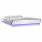 Giroletto con LED Bianco 150x200cm 5FT King Size Legno Massello Giroletto con LED Bianco 150x200cm 5FT King Size Legno Massello