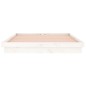 Giroletto con LED Bianco 150x200cm 5FT King Size Legno Massello Giroletto con LED Bianco 150x200cm 5FT King Size Legno Massello
