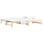 Dormeuse Estraibile 2x(80x200) cm in Legno Massello di Pino Dormeuse Estraibile 2x(80x200) cm in Legno Massello di Pino