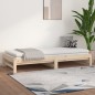 Dormeuse Estraibile 2x(80x200) cm in Legno Massello di Pino Dormeuse Estraibile 2x(80x200) cm in Legno Massello di Pino