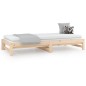 Dormeuse Estraibile 2x(80x200) cm in Legno Massello di Pino Dormeuse Estraibile 2x(80x200) cm in Legno Massello di Pino