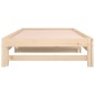 Dormeuse Estraibile 2x(80x200) cm in Legno Massello di Pino Dormeuse Estraibile 2x(80x200) cm in Legno Massello di Pino
