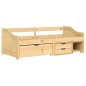 Dormeuse 3 Cassetti 90x200 cm Legno Massello Pino IRUN Dormeuse 3 Cassetti 90x200 cm Legno Massello Pino IRUN