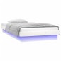 Giroletto LED Bianco 75x190 cm 2FT6 Small Single Legno Massello Giroletto LED Bianco 75x190 cm 2FT6 Small Single Legno Massello