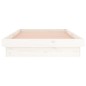 Giroletto LED Bianco 75x190 cm 2FT6 Small Single Legno Massello Giroletto LED Bianco 75x190 cm 2FT6 Small Single Legno Massello
