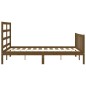 Giroletto con Testiera Miele 140x200 cm in Legno Massello Giroletto con Testiera Miele 140x200 cm in Legno Massello