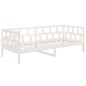 Dormeuse Bianca in Legno Massello di Pino 90x190 cm