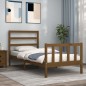 Giroletto con Testiera Miele 2FT6 Small Single Legno Massello Giroletto con Testiera Miele 2FT6 Small Single Legno Massello