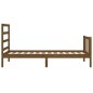 Giroletto con Testiera Miele 2FT6 Small Single Legno Massello Giroletto con Testiera Miele 2FT6 Small Single Legno Massello