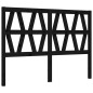 Giroletto con Testiera Nero 4FT Small Double in Legno Massello Giroletto con Testiera Nero 4FT Small Double in Legno Massello