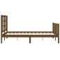 Giroletto con Testiera Miele 120x200 cm in Legno Massello Giroletto con Testiera Miele 120x200 cm in Legno Massello
