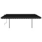 Tenda Automatica con Sensore Vento e LED 5x3 m Antracite Tenda Automatica con Sensore Vento e LED 5x3 m Antracite