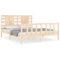 Giroletto con Testiera 5FT King Size in Legno Massello Giroletto con Testiera 5FT King Size in Legno Massello