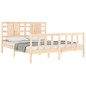 Giroletto con Testiera 5FT King Size in Legno Massello Giroletto con Testiera 5FT King Size in Legno Massello