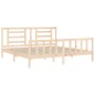 Giroletto con Testiera 200x200 cm in Legno Massello Giroletto con Testiera 200x200 cm in Legno Massello