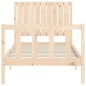 Giroletto con Testiera 3FT Single in Legno Massello Giroletto con Testiera 3FT Single in Legno Massello