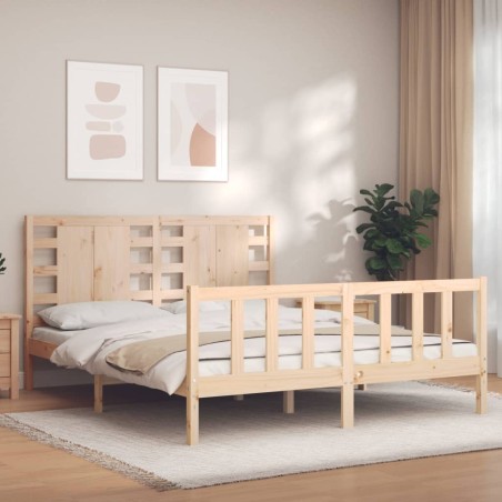 Giroletto con Testiera 160x200 cm in Legno Massello