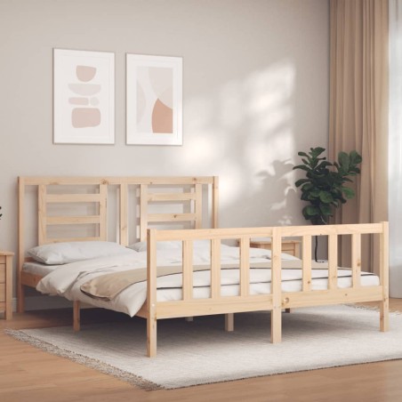 Giroletto con Testiera 5FT King Size in Legno Massello