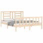 Giroletto con Testiera 5FT King Size in Legno Massello Giroletto con Testiera 5FT King Size in Legno Massello