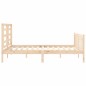Giroletto con Testiera 5FT King Size in Legno Massello Giroletto con Testiera 5FT King Size in Legno Massello