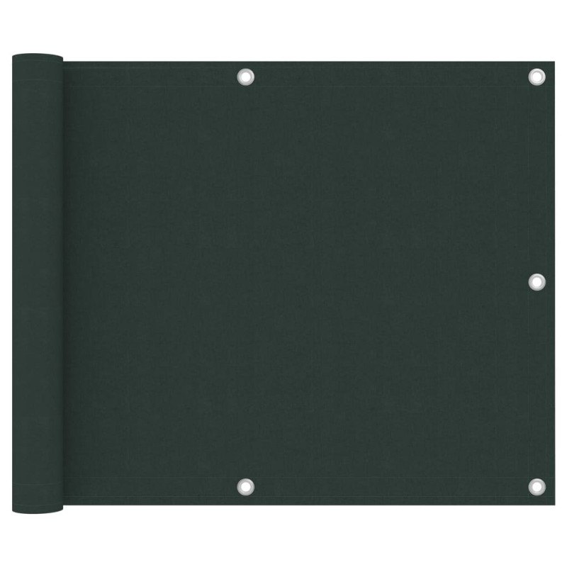 Paravento da Balcone Verde Scuro 75x500 cm Tessuto Oxford Paravento da Balcone Verde Scuro 75x500 cm Tessuto Oxford