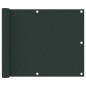 Paravento da Balcone Verde Scuro 75x500 cm Tessuto Oxford Paravento da Balcone Verde Scuro 75x500 cm Tessuto Oxford