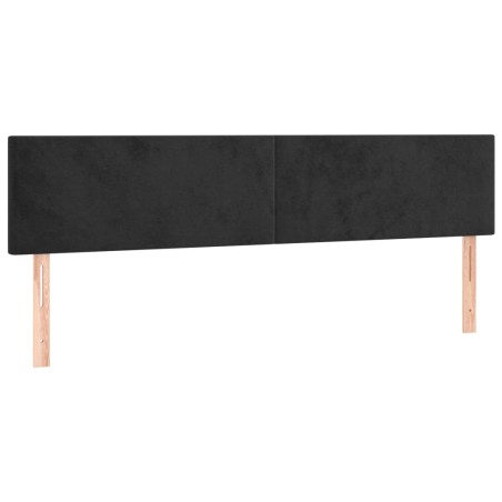 vidaXL Testiera 2 pz Nera 90x5x78/88 cm in Velluto