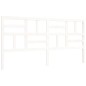Giroletto con Testiera Bianco 6FT Super King in Legno Massello Giroletto con Testiera Bianco 6FT Super King in Legno Massello