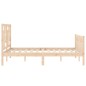 Giroletto con Testiera 140x190 cm in Legno Massello Giroletto con Testiera 140x190 cm in Legno Massello