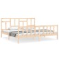 vidaXL Giroletto con Testiera Super King Size in Legno Massello vidaXL Giroletto con Testiera Super King Size in Legno Massello