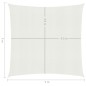 Vela Parasole 160 g/m² Bianca 5x5 m in HDPE Vela Parasole 160 g/m² Bianca 5x5 m in HDPE
