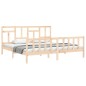 vidaXL Giroletto con Testiera Super King Size in Legno Massello vidaXL Giroletto con Testiera Super King Size in Legno Massello