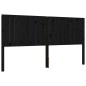 Giroletto con Testiera Nero 6FT Super King in Legno Massello Giroletto con Testiera Nero 6FT Super King in Legno Massello