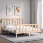 Giroletto con Testiera 5FT King Size in Legno Massello Giroletto con Testiera 5FT King Size in Legno Massello