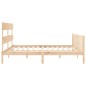 vidaXL Giroletto con Testiera Super King Size in Legno Massello vidaXL Giroletto con Testiera Super King Size in Legno Massello