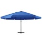 Ombrellone da Esterni con Palo in Alluminio 500 cm Azzurro Ombrellone da Esterni con Palo in Alluminio 500 cm Azzurro