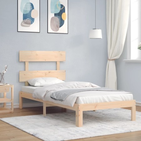 Giroletto con Testiera 100x200 cm in Legno Massello