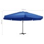 Ombrellone da Esterni con Palo in Alluminio 500 cm Azzurro Ombrellone da Esterni con Palo in Alluminio 500 cm Azzurro