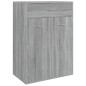 Scarpiera Grigio Sonoma 60x35x84 cm in Legno Multistrato Scarpiera Grigio Sonoma 60x35x84 cm in Legno Multistrato