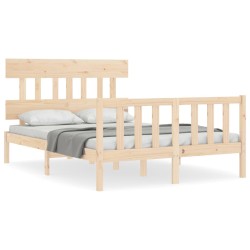 Giroletto con Testiera 4FT Small Double in Legno Massello