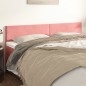 vidaXL Testiere 2 pz Rosa 100x5x78/88 cm in Velluto vidaXL Testiere 2 pz Rosa 100x5x78/88 cm in Velluto