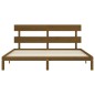 Giroletto con Testiera Miele 200x200 cm in Legno Massello Giroletto con Testiera Miele 200x200 cm in Legno Massello