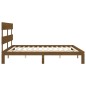 Giroletto con Testiera Miele 200x200 cm in Legno Massello Giroletto con Testiera Miele 200x200 cm in Legno Massello