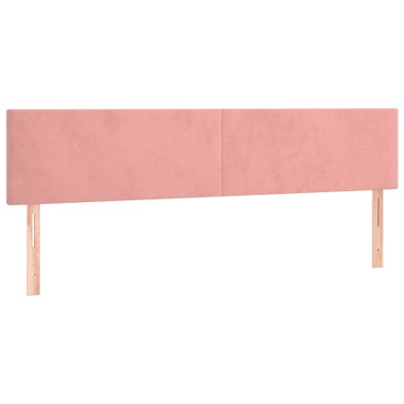 vidaXL Testiere 2 pz Rosa 100x5x78/88 cm in Velluto